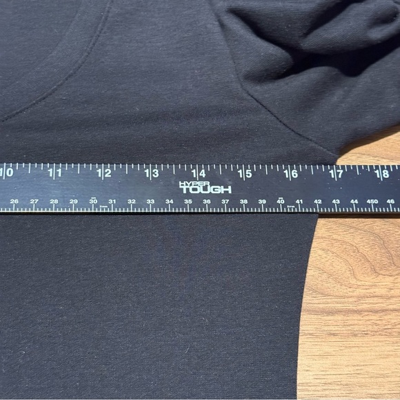 Sundry Anthropologie Black Size 1 Ruched 3/4 Sleeve Mini T-Shirt Dress Casual - Picture 6 of 6